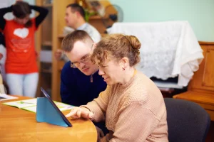Wonderful Choices NDIS Services Disability Support Community Access Eight Mile Plains Brisbane Friends studying together
